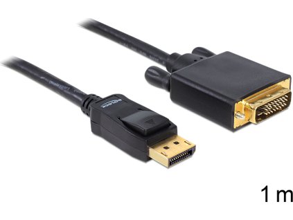 Delock kabel DisplayPort (samec) na DVI 24+1 (samec), 1m (82590)