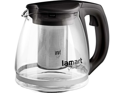 Lamart LT7025 Konvice na čaj VERRE 1,1 l, černá