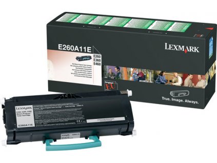 Lexmark toner černý E260A11E pro E260, E360, E460 (až 3500 stran) - return program - originální