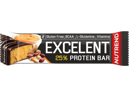Nutrend EXCELENT protein bar 85 g, arašídové máslo