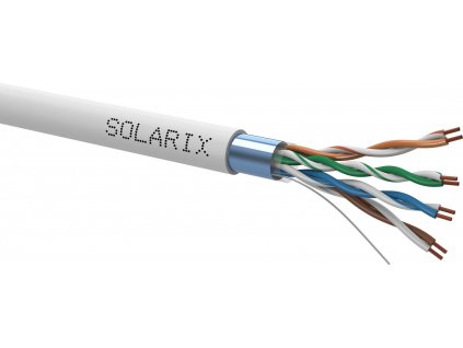 SOLARIX kabel licna, CAT5E, FTP PVC, šedý, 305m, box