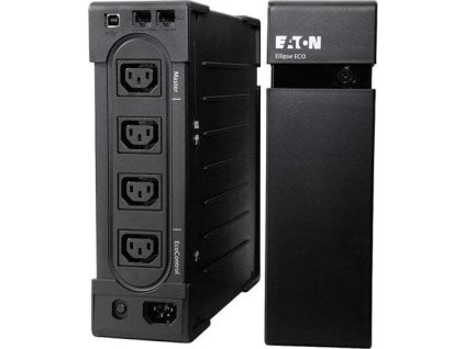 Eaton UPS Ellipse ECO 500 IEC, 500VA, TEL/FAX, LAN, Rack/Tower, 3 zálohovaní +1 chráněný výstup