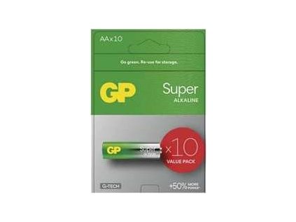 GP Super Alkaline baterie 15A LR06 (AA, tužka) 1,5V 10 kusů