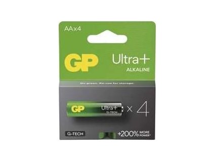 GP alkalická baterie ULTRA PLUS AA (LR6) 4pack