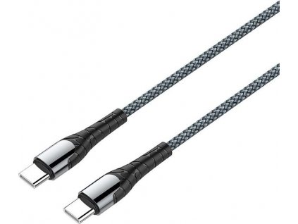 ColorWay USB-C na USB-C kabel 2m (PD 65W), šedý