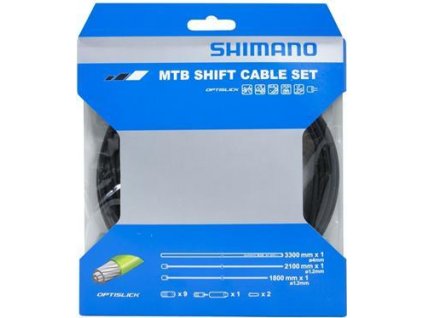 Řadící lanka SHIMANO set pro MTB OT-SP41 OPTISLIC černý