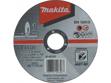 Makita B-45325 řezný kotouč 115x1x22 hliník