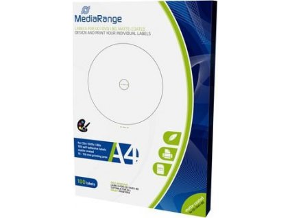 MediaRange CD/DVD/Blu-ray etikety 15mm - 118mm