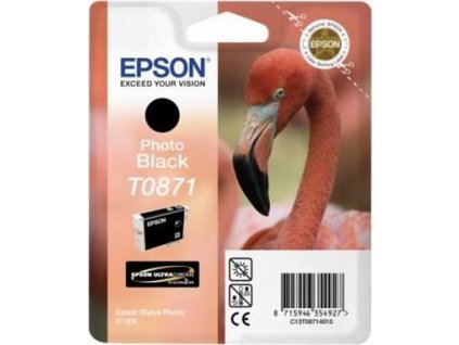 Epson T0871 Black Photo Ultra Gloss High-Gloss 2 pro Stylus Photo R1900 - originální