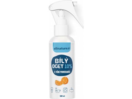 Allnature Bílý ocet sprej 10 % s vůní pomeranče 500 ml