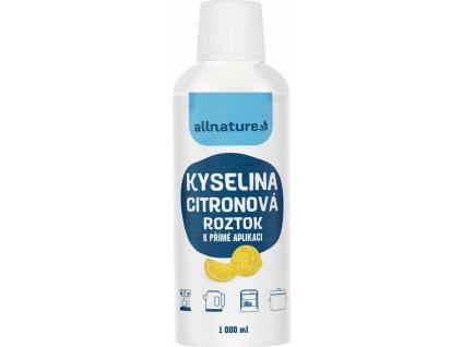 Allnature Kyselina citronová roztok 1 l
