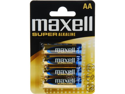 MAXELL Super alkalické baterie LR6 4BP AA, blistr 4ks
