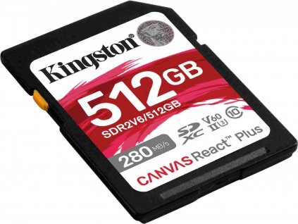 Kingston SDXC 512GB Canvas React Plus