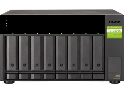 QNAP TL-D800C - úložná jednotka JBOD USB 3.2 (8x SATA), desktop