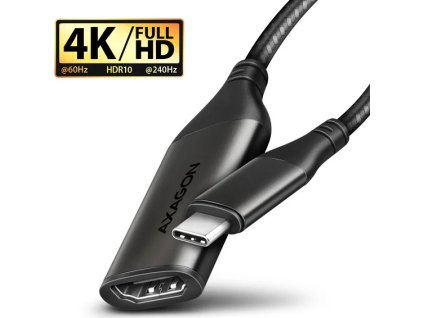 axagon rvc hi2m usb c hdmi 2 0a redukce adapter 4k 60hz hdr10 ien479656