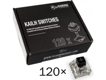 Glorious Kailh Box Black Switches, 120 ks