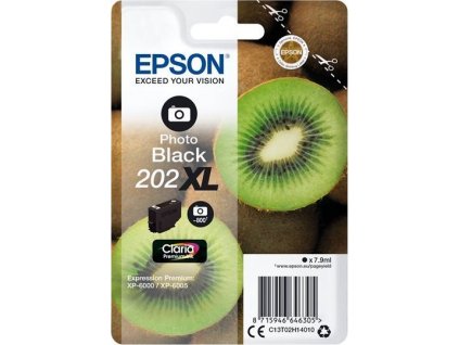 Epson Singlepack Photo Black 202XL Claria Premium Ink černá foto - originální