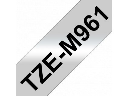 Brother TZ-M961, stříbrná matná/černá (36mm, laminované)