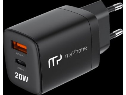 Nabíječka do sítě myPhone SwiftCharge Duo černá