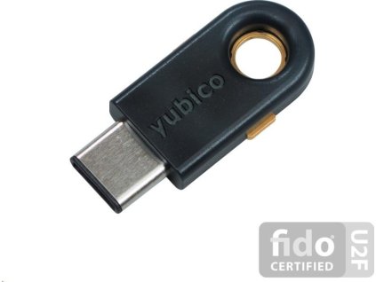 YubiKey 5C - USB-C, klíč/token s vícefaktorovou autentizaci, podpora Smart Card (2FA)