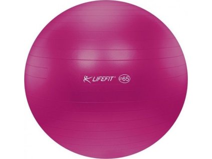 LifeFit Anti-Burst 65 cm, bordó gymnastický míč