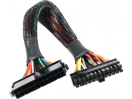 AKASA kabel prodloužení napájení 24Pin(M) to 20+4Pin(F) 30cm