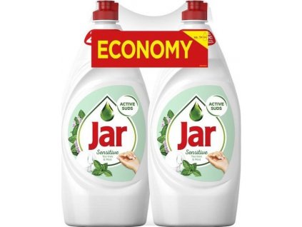 Jar Prostředek na nádobí Sensitive Tea Tree & Mint, 2x 900 ml