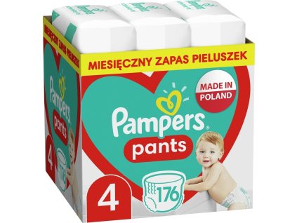 Pampers Pants Plenkové Kalhotky Velikost 4, 9 kg - 15 kg, 176 ks