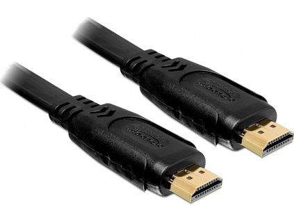 Delock HDMI 1.4 kabel A/A samec/samec, plochý, 2m  (82670)