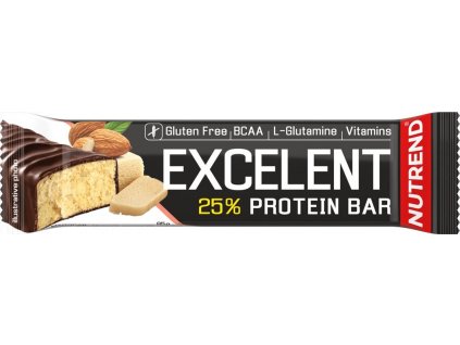 Nutrend EXCELENT protein bar 85 g, marcipán s mandlemi