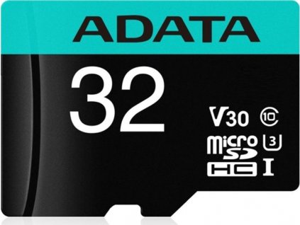 ADATA Premier Pro microSDHC 32GB Class 10 UHS-I U3 100/80MB/s + SD adaptér