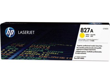 HP 827A Žlutá originální tonerová kazeta LaserJet