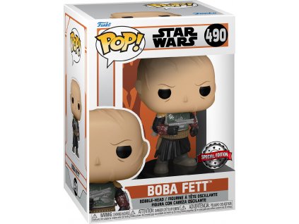 Funko POP TV: SW The Mandalorian - Boba Fett bez přilby