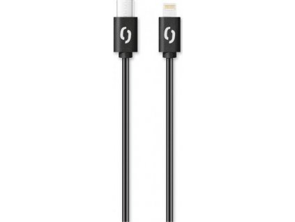 Datový kabel ALIGATOR POWER 3A, USB-C/Lightning, 1m černý