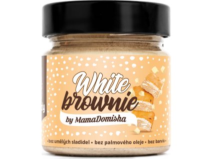 GRIZLY Lískooříškový krém White Brownie by MamaDomisha, 250 g