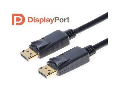 DisplayPort 1.2 přípojný kabel M/M, zlacené konektory, 5m,rozlišení 4K*2K/60Hz, 18Gb/s