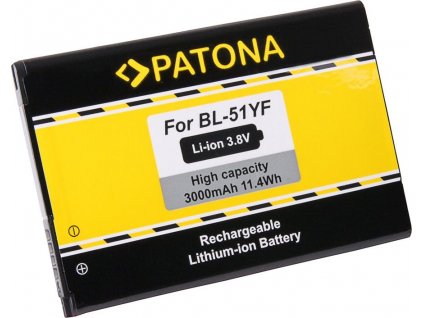 PATONA baterie pro mobilní telefon LG G4 BL-51YF 3000mAh 3,8V Li-Ion