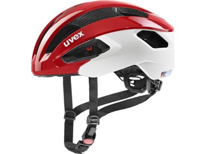 UVEX HELMA RISE CC, RED - WHITE MAT vel.56-60 cm