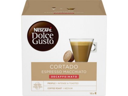 NESCAFÉ® Dolce Gusto® Cortado Espresso Macchiato Decaffeinato kávové kapsle, 16 ks