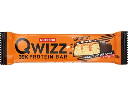 Nutrend QWIZZ protein bar 60 g, arašídové máslo