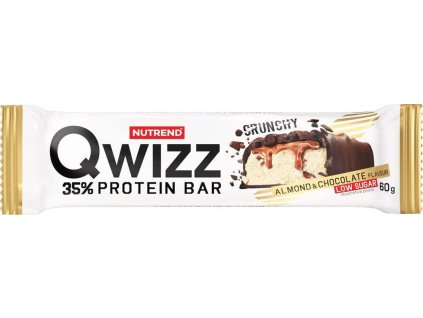 Nutrend QWIZZ protein bar 60 g, mandle+čokoláda