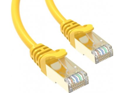 Conexpro slim patch kabel STP, CAT6A, 2m, žlutý