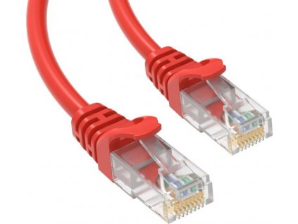 Conexpro patch kabel UTP, CAT5e, 0.5m, červený
