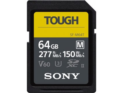 Sony SDXC Tough SF-M64T 64GB V60 U3 UHS-II