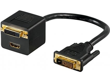 Adapter DVI(24+1) male => DVI(24+1) female + HDMI female