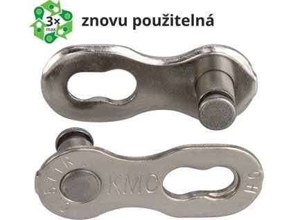 Spojka řetězu KMC 7-8 speed EPT povrch, šedý 7,1 mm, blistr 2 ks