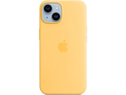 Apple iPhone silikonový kryt s MagSafe na iPhone 14, slunečně žlutý