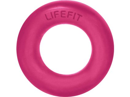 Posilovač prstů LIFEFIT RUBBER RING růžový