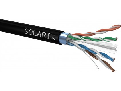 SOLARIX kabel, CAT6, FTP PE, venkovní, 500m, špulka