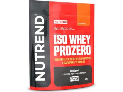 Nutrend ISO WHEY PROZERO 500 g, slaný karamel